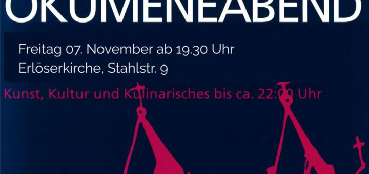 Werbebanner ökumenischer Abend, 07. November 2025