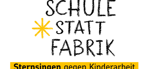 Logo - Schule statt Fabrik, Sternsingen gegen Kinderarbeit