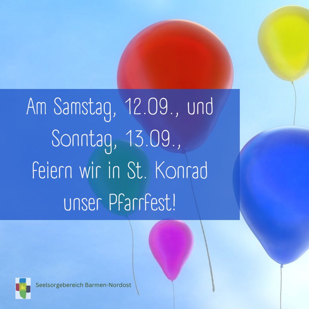 Banner zum Pfarrfest St. Konrad 2026