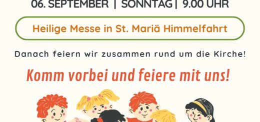 Werbebanner zum Pfarrfest St. Mariä Himmelfahrt, St. Johann Baptist 2026