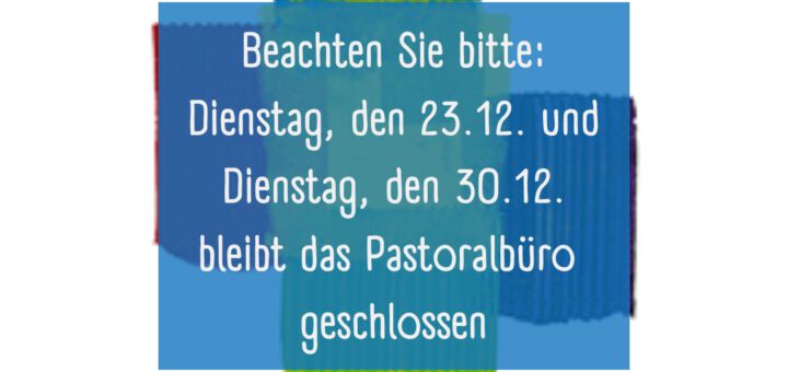 Titelbild zu geänderten Öffnungszeiten